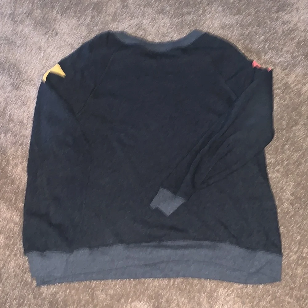 Wildfox Crew Neck Cotton Star Sweatshirt
